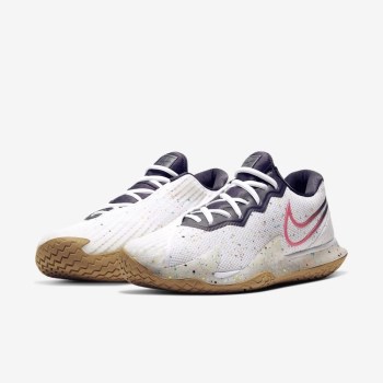 Nike Court Air Zoom Vapor Cage 4 - Férfi Teniszcipő - Fehér/Barna/Piros